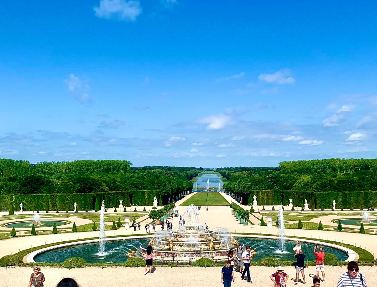 Fountain in the gardens at Chateau de Versailles 2